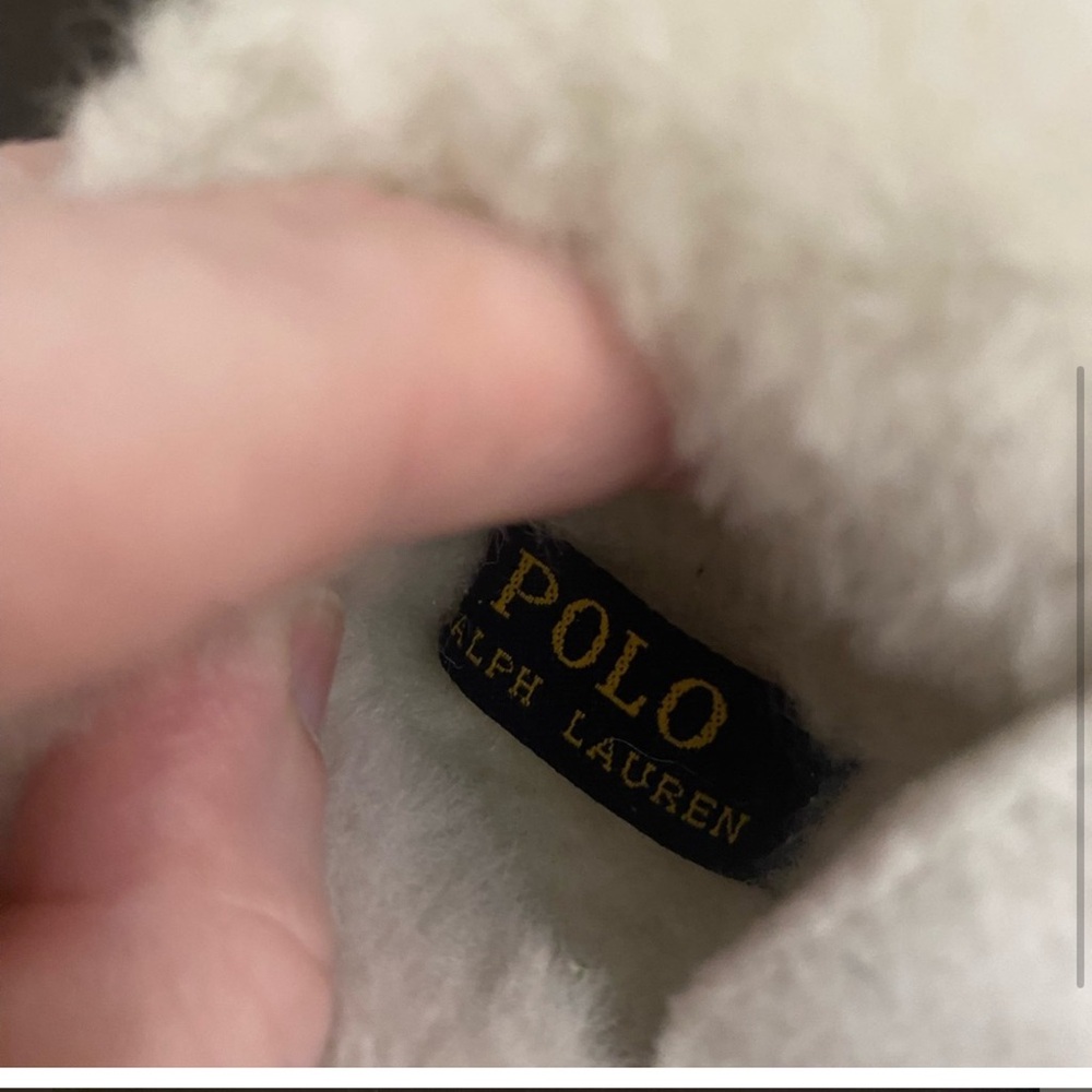 NWOT Polo Ralph Lauren white slippers - Picture 2 of 4